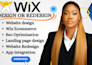 wix website design, website development, redesign business wix website